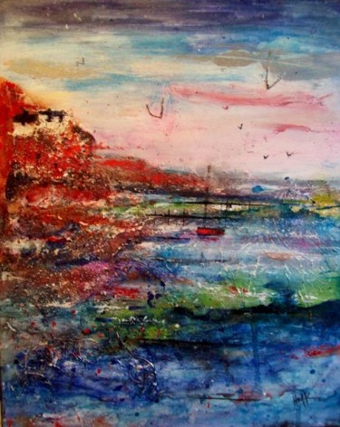 Картина под названием "Red Rocks" - Helen Kaminsky, Подлинное произведение искусства