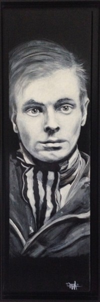 Painting titled "George" by Hélène Morand, Original Artwork, Acrylic