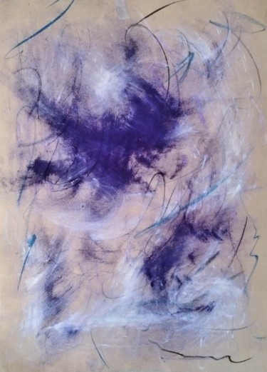 Zeichnungen mit dem Titel "DP1-violet" von H-Nguyen, Original-Kunstwerk, Pigmente