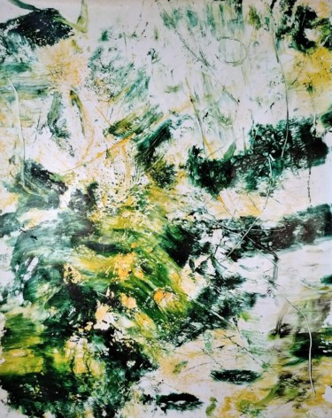Painting titled "Monotype-2" by H-Nguyen, Original Artwork, Acrylic