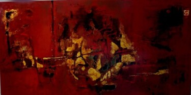 Painting titled "Lacquer Painting" by Hoa Vu, Original Artwork, Oil