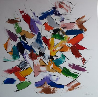 Peinture intitulée "Symphonie" par Véronique Hoareau, Œuvre d'art originale, Acrylique