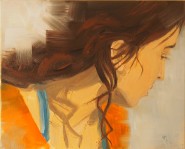 Peinture intitulée "Laurie" par Hm., Œuvre d'art originale, Huile