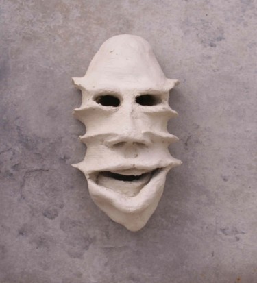 Sculpture intitulée "tête de crète" par Hoedic, Œuvre d'art originale