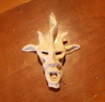 Sculpture titled "demon chêvre" by Hoedic, Original Artwork