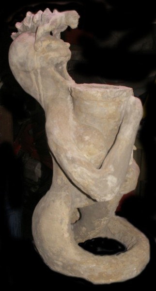 Sculpture intitulée "fontaine 2 - 2" par Hoedic, Œuvre d'art originale