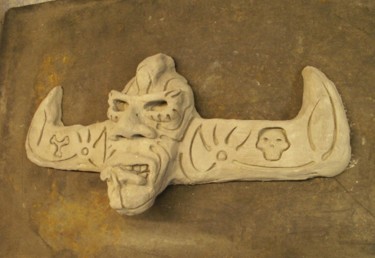 Sculpture intitulée "Annhelyoss le démon" par Hoedic, Œuvre d'art originale
