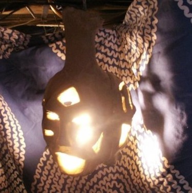 Sculpture intitulée "lanterne des devins" par Hoedic, Œuvre d'art originale