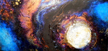 Passage of Time, Night Sky Painting Painting titled "Passage of Time, Ni…" by Holly Anderson, Original Art, Acrylic