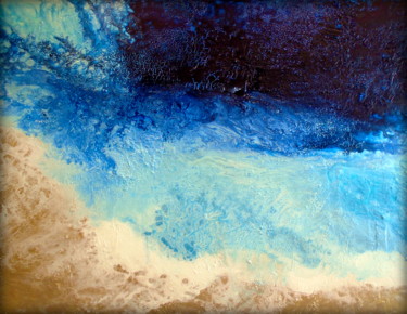 Painting titled "Large textured orig…" by Holly Anderson, Original Artwork, Acrylic