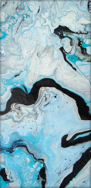 Painting titled "Peintures Abstraite…" by Holly Anderson, Original Artwork, Acrylic Mounted on Wood Stretcher frame