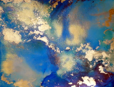 Painting titled "Fluid alcohol ink p…" by Holly Anderson, Original Artwork, Ink
