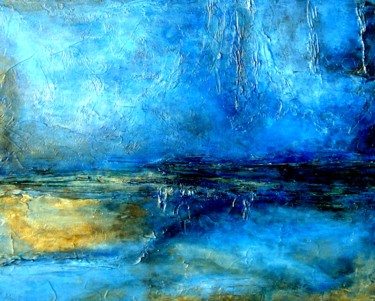 Painting titled "Abstract Landscape…" by Holly Anderson, Original Artwork, Acrylic