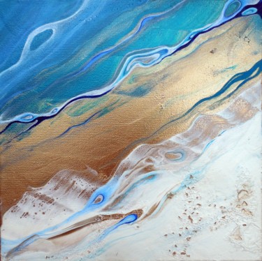 Painting titled "Healing Waters 3" by Holly Anderson, Original Artwork, Acrylic