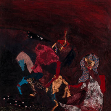 Pittura intitolato "The sad Esfandiar" da Homayoon H, Opera d'arte originale, Collages