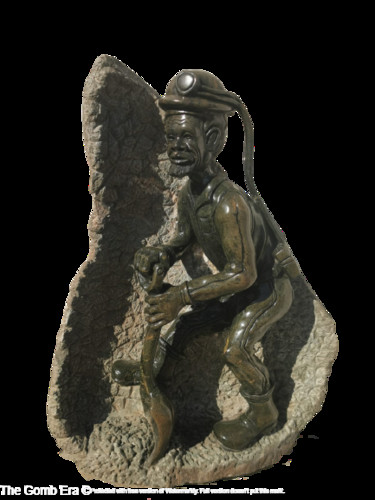 Sculpture titled "Mining Father's" by Home Of The Sculptures, Original Artwork, Stone