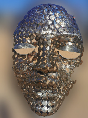 Sculpture titled "The Mask" by Home Of The Sculptures, Original Artwork, Stainless Steel