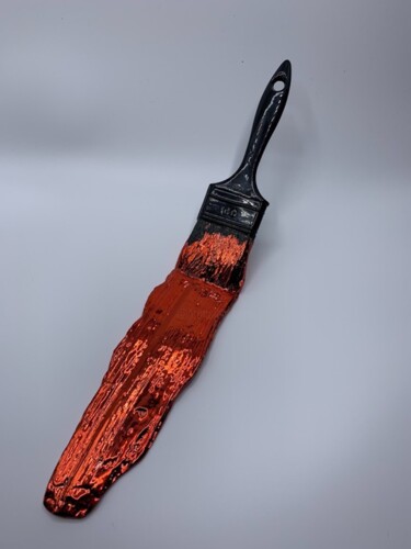 雕塑 标题为“Red Brush” 由Santicri, 原创艺术品, 树脂 安装在其他刚性面板上