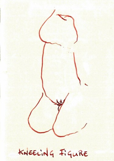 Σχέδιο με τίτλο "Figures 05" από Ὅμηρος, Αυθεντικά έργα τέχνης, Μελάνι