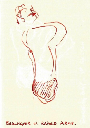 Σχέδιο με τίτλο "Figures 07a" από Ὅμηρος, Αυθεντικά έργα τέχνης, Μελάνι