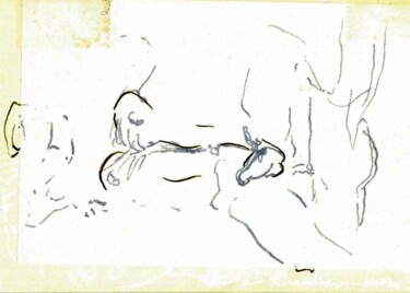 Disegno intitolato "Large and Small 02" da Omeros, Opera d'arte originale, Inchiostro