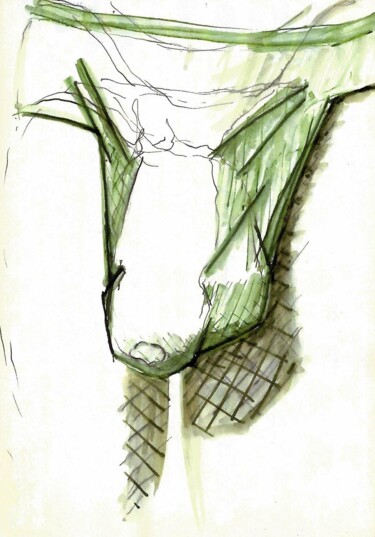 Rysunek zatytułowany „Imaginary Penis - C…” autorstwa Ὅμηρος, Oryginalna praca, Atrament