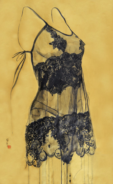 Painting titled "Adèle" by Hong Wai, Original Artwork