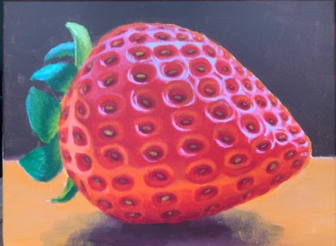 Painting titled "Strawberry" by Jin Hong, Original Artwork, Acrylic