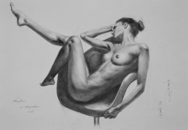 Drawing titled "ORIGINAL  DRAWING B…" by Hongtao Huang, Original Artwork, Charcoal