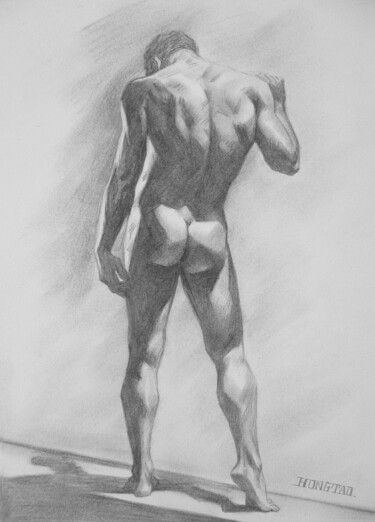 Drawing titled "original drawing ch…" by Hongtao Huang, Original Artwork, Charcoal