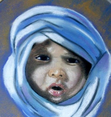 Peinture intitulée "bébé 3" par Queau, Œuvre d'art originale