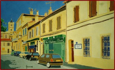 Peinture intitulée "Ruelle de Chateau G…" par Vincent Honnore, Œuvre d'art originale