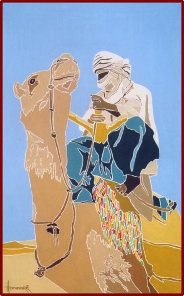 Peinture intitulée "Mehari" par Vincent Honnore, Œuvre d'art originale