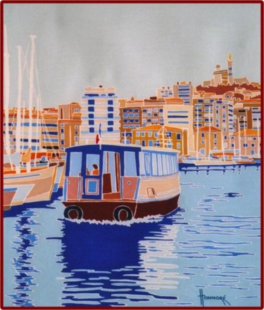 Peinture intitulée "Ferry bort" par Vincent Honnore, Œuvre d'art originale