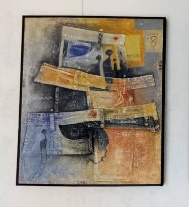 Collages titled "Multiples vies" by Hontongnon, Original Artwork, Collages