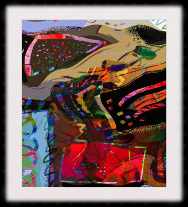 Картина под названием "Buried Tresures" - Hopkins, Подлинное произведение искусства, Цифровая живопись Установлен на Алюминий