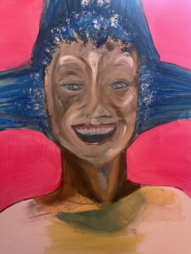 Painting titled "*laughs*" by Horace Phoij, Original Artwork, Acrylic