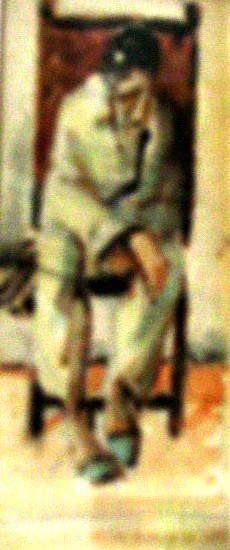 Pintura titulada "Hombre en La Silla" por Horacio Longas, Obra de arte original