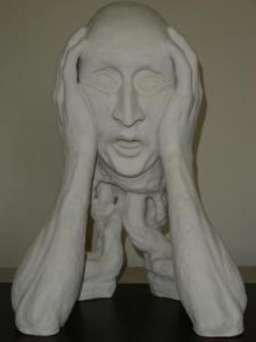 Sculpture titled "Memory roots" by Horatiu Bob, Original Artwork, Ceramics