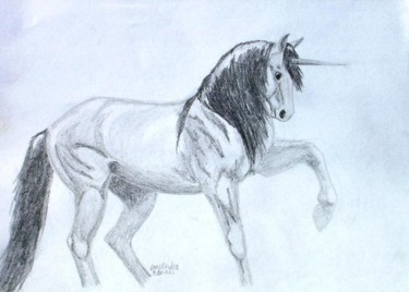 Drawing titled "Unicorn" by Angela Keenan, Original Artwork