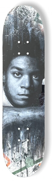 Ζωγραφική με τίτλο "Skate Basquiat" από Horss, Αυθεντικά έργα τέχνης, Ακρυλικό