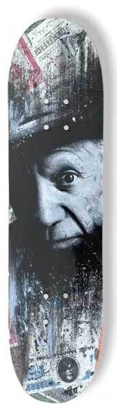 Peinture intitulée "Skate Pablo Picasso" par Horss, Œuvre d'art originale, Acrylique