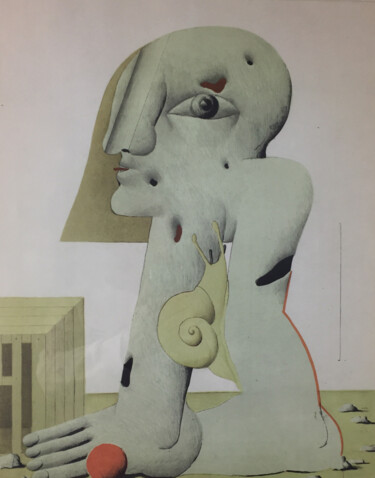 Incisioni, stampe intitolato "Figure "Tête-Pied"…" da Horst Antes, Opera d'arte originale, Litografia