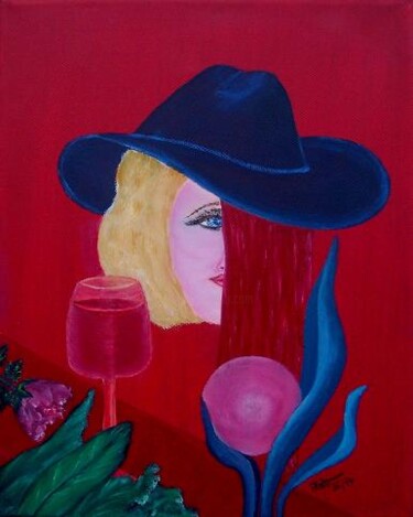 Malerei mit dem Titel "lady-in-red-002.jpg" von Horst Rehmann, Original-Kunstwerk, Andere