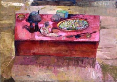 Peinture intitulée "Le déjeuner chinois" par Hortense Garand Vernaison, Œuvre d'art originale
