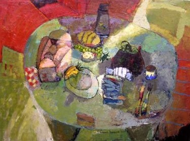 Peinture intitulée "Lunch Box" par Hortense Garand Vernaison, Œuvre d'art originale