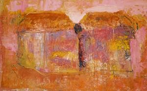 Peinture intitulée "Deux abris" par Hortense Garand Vernaison, Œuvre d'art originale