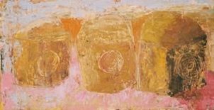 Картина под названием "Trois abris" - Hortense Garand Vernaison, Подлинное произведение искусства