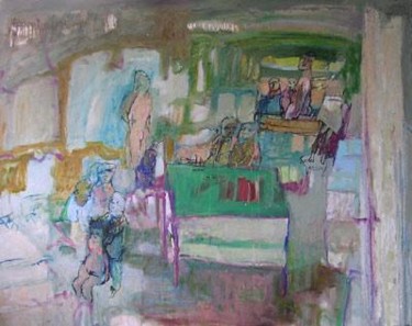 Peinture intitulée "Le laboratoire de l…" par Hortense Garand Vernaison, Œuvre d'art originale