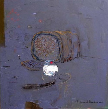 Pintura intitulada "Juste un yaourt nat…" por Hortense Garand Vernaison, Obras de arte originais